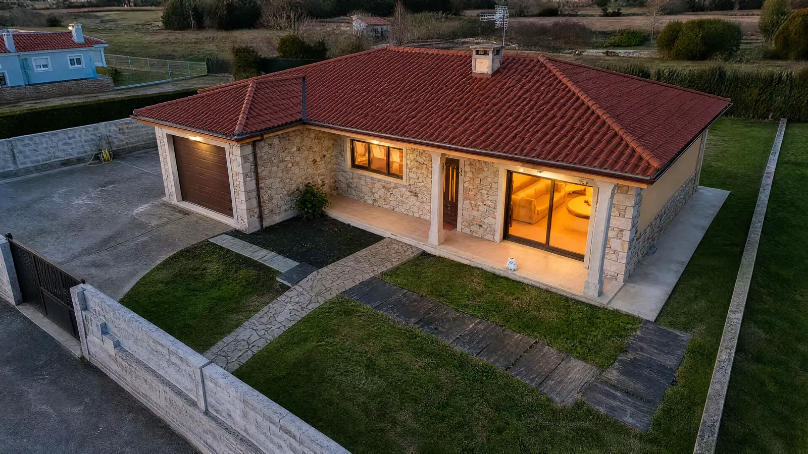 Coastal property from above — Costa del Sol